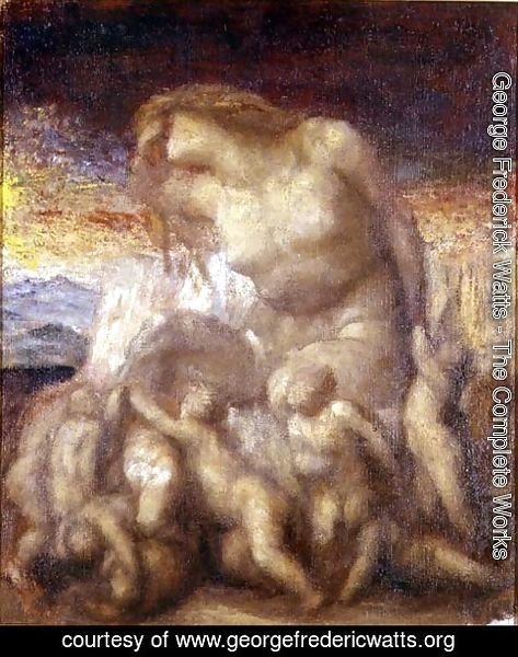 George Frederick Watts - Study for 'Evolution'