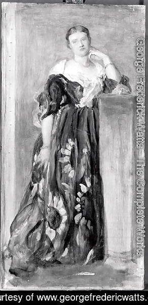 George Frederick Watts - The Hon. Mrs Percy Wyndham, sketch for the life size portrait