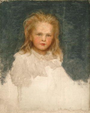 George Frederick Watts - Portrait of a Girl with Fair Hair
