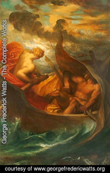 George Frederick Watts - Love steering the Boat of Humanity, c.1900