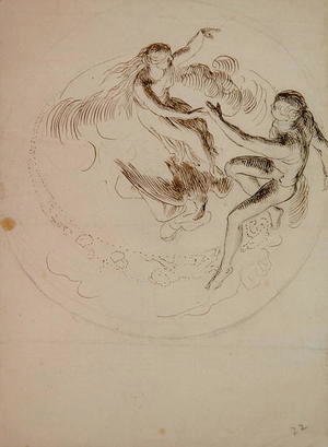 Study for a circular ceiling decoration