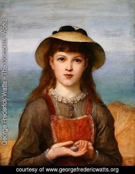 George Frederick Watts - Study- Head of a Girl, 1876