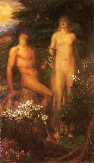 George Frederick Watts - Adam and Eve Before The Temptation