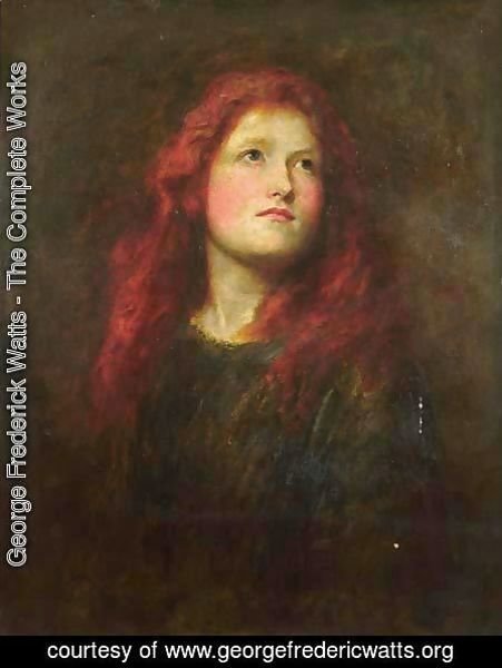 Portrait Study of a Girl with Red Hair