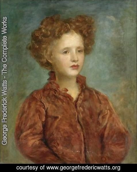 George Frederick Watts - Portrait Of A Young Titled Girl
