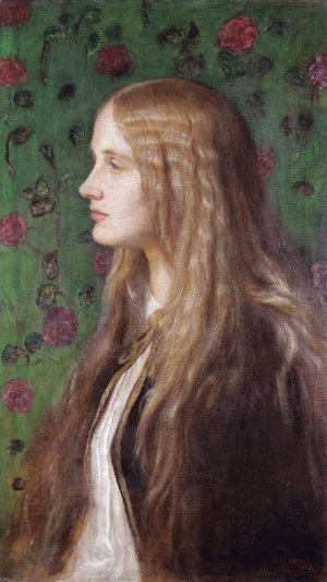 George Frederick Watts - Portrait Of Edith Villiers, Later The Countess Of Lytton