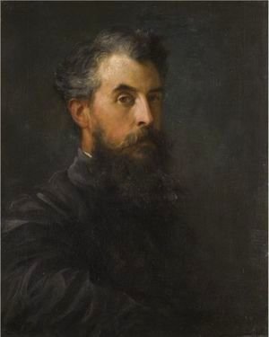 George Frederick Watts - Portrait Of A Gentleman, Possibly Wilfred Scawen Blunt