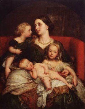 Mrs George Augustus Frederick Cavendish Bentinck And Her Children