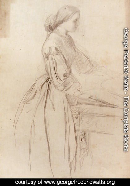 George Frederick Watts - Portrait Of A Lady  Possibly Julia Jackson
