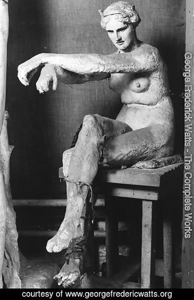 George Frederick Watts - Seated Female Nude