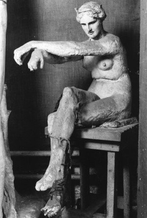 George Frederick Watts - Seated Female Nude