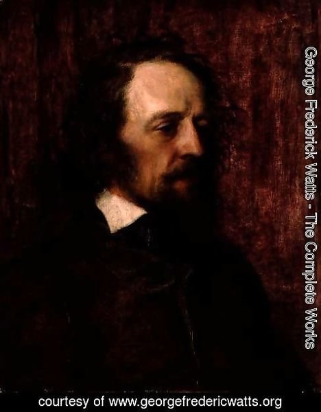 George Frederick Watts - Alfred, Lord Tennyson (1809-92) 1858