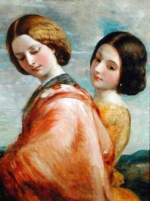 George Frederick Watts - Two Young Women Walking
