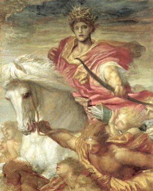 George Frederick Watts - The Four Horsemen of the Apocalypse: the Rider on the White Horse, c.1878