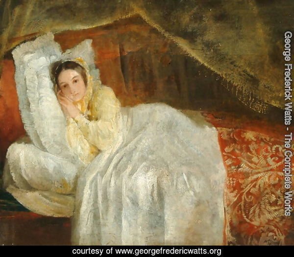 Lady on a day-bed, 1844