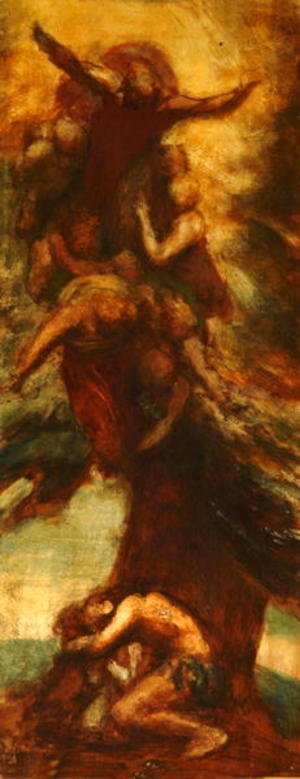 George Frederick Watts - Denunciation of Adam and Eve, 1873