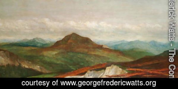 George Frederick Watts - Alps near Monettier, 1888