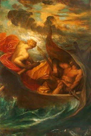 George Frederick Watts - Love steering the Boat of Humanity, c.1900