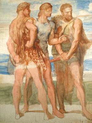 Study for fresco of Coriolanus for Bowood House, c.1860 3
