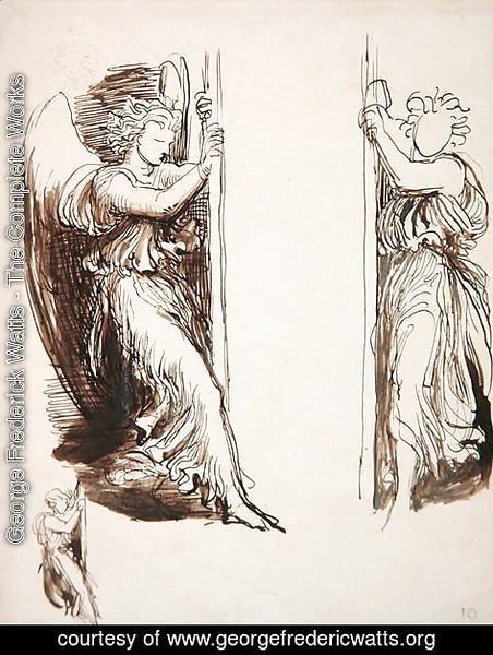 Studies for Angels in The Court of Death