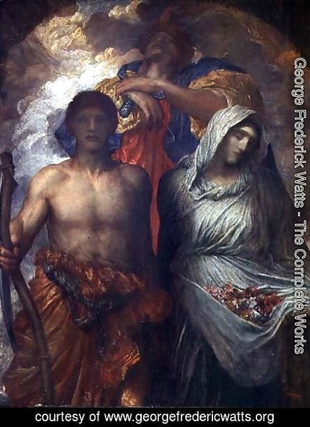 George Frederick Watts - Time, Death and Judgement, c.1895