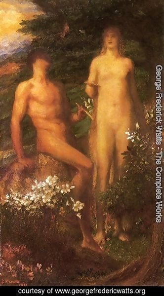 George Frederick Watts - Adam and Eve Before The Temptation