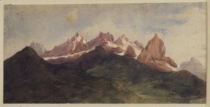 George Frederick Watts - Alpine Landscape